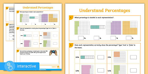 ðŸ‘‰ Digital PDF for White Rose Maths Y5: Understand Percentages